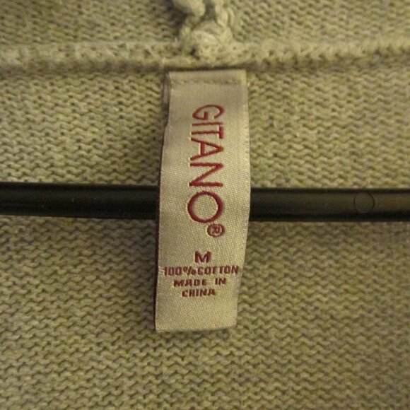 𝅺GITANO SIZE SMALL GRAY HOODED SWEATER - Picture 5 of 6